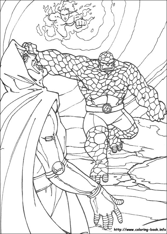 Fantastic Four coloring picture